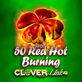 50 Red Hot Burning Clover Links slot icon by Novomatic, available at WinRolla Casino