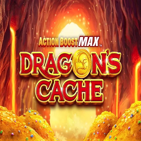 Action Boost Max Dragon's Cache online game logo by SpinPlay Games on winrolla-casino.eu.com