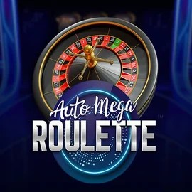 Auto Mega Roulette online game logo by Pragmatic Play on winrolla-casino.eu.com