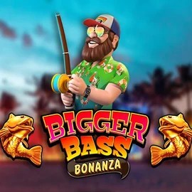 Official Slots logo: Bigger Bass Bonanza by Pragmatic Play at WinRolla Casino
