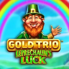 Gold Trio Leprechaun's Luck online game logo by Playtech on winrolla-casino.eu.com