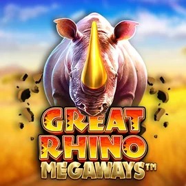 Great Rhino Megaways logo by Pragmatic Play at WinRolla Casino