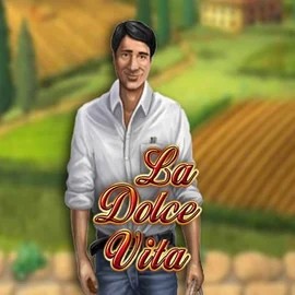 La Dolce Vita slot logo by Gamomat at WinRolla Casino