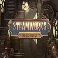 Steamworks The Workshop logo – Slots by Peter & Sons at WinRolla Casino
