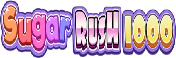 Sugar Rush 1000 online game logo by Pragmatic Play on winrolla-casino.eu.com