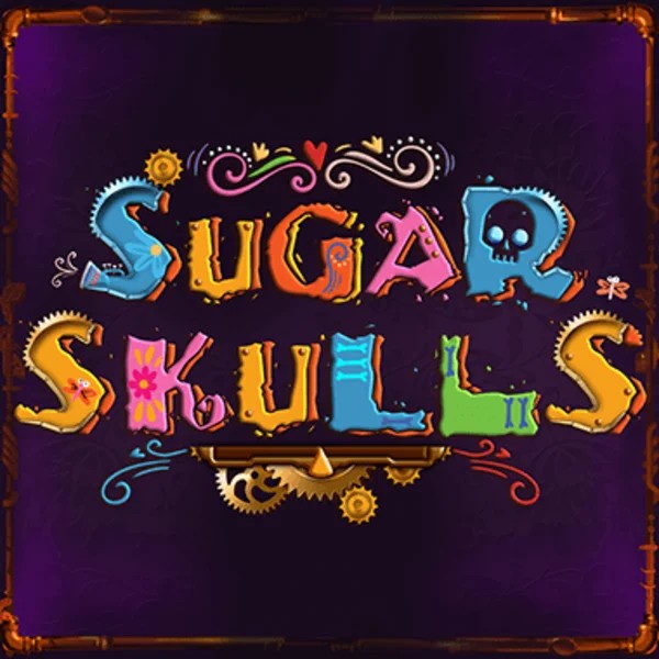Sugar Skulls online game logo by Booming Games on winrolla-casino.eu.com
