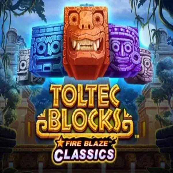 Fire Blaze: Toltec Blocks casino game by Rarestone Gaming – featured logo at WinRolla Casino